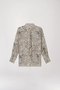 Chemise à imprimé léopard