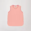 Top ample sans manche abricot