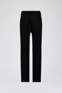 Pantalon évasé en maille fine