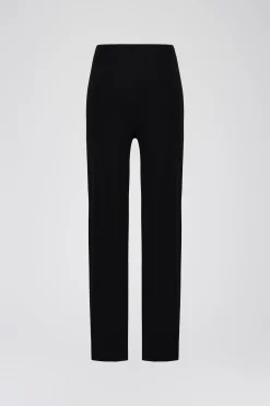 Pantalon évasé en maille fine